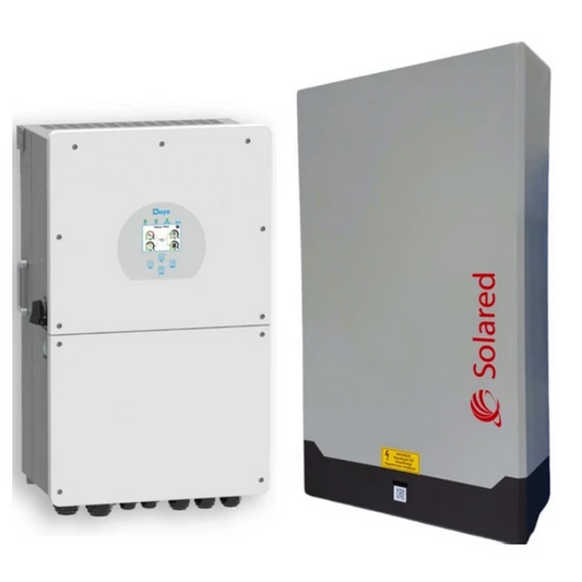 SOLARED LifePo4 akkumulátor 10,24 kWh WI-FI + kábel IP67 + Deye SUN-5K-SG04LP3-EU